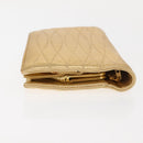 CHANEL Clutch Bag Leather Gold CC Auth 146526-5