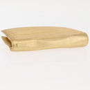 CHANEL Clutch Bag Leather Gold CC Auth 146526-7