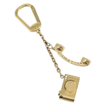 LOUIS VUITTON Porte Cles Hollywood Charm Gold M65382 LV Auth 146530