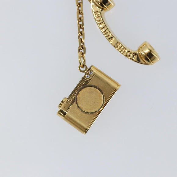 LOUIS VUITTON Porte Cles Hollywood Charm Gold M65382 LV Auth 146530