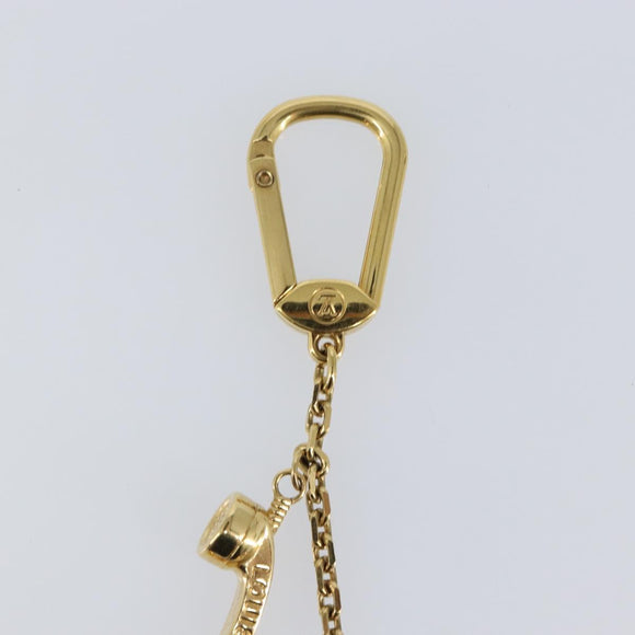 LOUIS VUITTON Porte Cles Hollywood Charm Gold M65382 LV Auth 146530