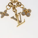 LOUIS VUITTON Micro Charm LV Iconic Key Holder metal Gold M01566 LV Auth 146531-4