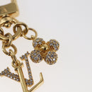 LOUIS VUITTON Micro Charm LV Iconic Key Holder metal Gold M01566 LV Auth 146531-5