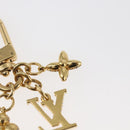 LOUIS VUITTON Micro Charm LV Iconic Key Holder metal Gold M01566 LV Auth 146531-9