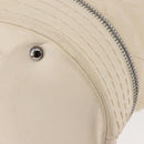 CHANEL Wild Stitch Chain Shoulder Bag Leather Ivory Silver CC Auth 146532-17