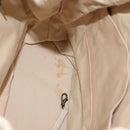 CHANEL Wild Stitch Chain Shoulder Bag Leather Ivory Silver CC Auth 146532-11