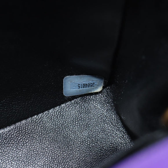 CHANEL Matelasse 25 Chain Shoulder Bag Nylon Purple Gold CC Auth 146533SM