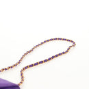 CHANEL Matelasse 25 Chain Shoulder Bag Nylon Purple Gold CC Auth 146533SM-9