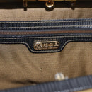 FENDI Zucca Canvas Hand Bag Black Brown Auth 146546V-18