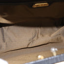 FENDI Zucca Canvas Hand Bag Black Brown Auth 146546V-19