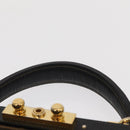 FENDI Zucca Canvas Hand Bag Black Brown Auth 146546V-8