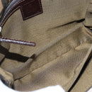 FENDI Zucca Canvas Mamma Baguette Shoulder Bag Black Brown Auth 146548V-10