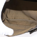 FENDI Zucca Canvas Mamma Baguette Shoulder Bag Black Brown Auth 146548V-26