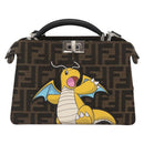 FENDI Pokémon Fragment Collaboration Peek A Boo Bag 2way Brown Auth 146549SM-13
