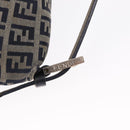 FENDI Zucchino Canvas Mamma Baguette Shoulder Bag Navy Silver Auth 146550V-19