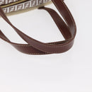 FENDI Zucchino Canvas Tote Bag White Brown Auth 146551V-7