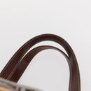 FENDI Zucchino Canvas Tote Bag White Brown Auth 146551V-8