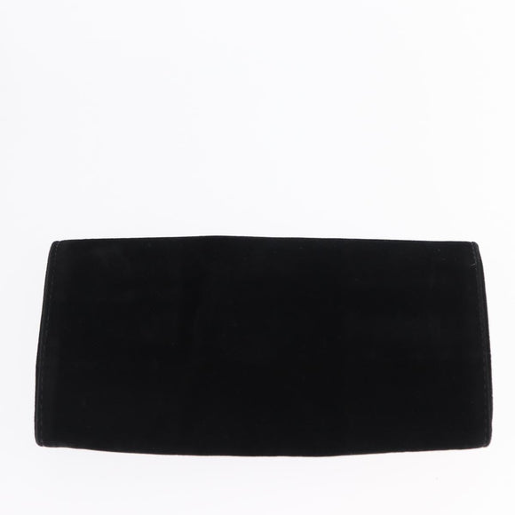 CHANEL Vanity Shoulder Bag Patent leather 2way Black Gold CC Auth 146552V