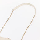 CHANEL Chain Vanity Shoulder Bag Tweed White Gold CC Auth 146553SAM-11