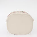 CHANEL Chain Vanity Shoulder Bag Tweed White Gold CC Auth 146553SAM-13
