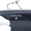 CHANEL Chain Shoulder Bag Sequin Black Silver CC Auth 146554SM-16