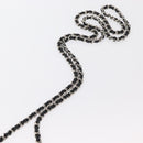 CHANEL Chain Shoulder Bag Sequin Black Silver CC Auth 146554SM-8