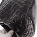 CHANEL Matelasse Chain Bag Patent leather 2way Purple Silver CC Auth 146555V-18