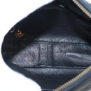 CHANEL Matelasse Chain Shoulder Bag Lamb Skin Black Gold CC Auth 146556V-18