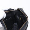 CHANEL Matelasse Chain Shoulder Bag Lamb Skin Black Gold CC Auth 146556V-20