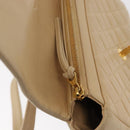 CHANEL Matelasse Backpack Lamb Skin Beige Gold CC Auth 146557V-16
