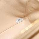 CHANEL Matelasse Backpack Lamb Skin Beige Gold CC Auth 146557V-25