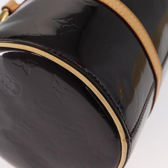 LOUIS VUITTON Monogram Vernis Bedford Hand Bag Amarante M91996 LV Auth 146559V