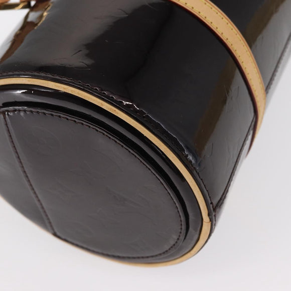 LOUIS VUITTON Monogram Vernis Bedford Hand Bag Amarante M91996 LV Auth 146559V