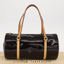 LOUIS VUITTON Monogram Vernis Bedford Hand Bag Amarante M91996 LV Auth 146559V-12