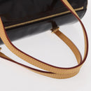 LOUIS VUITTON Monogram Vernis Bedford Hand Bag Amarante M91996 LV Auth 146559V-7