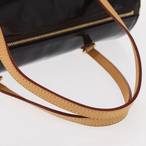 LOUIS VUITTON Monogram Vernis Bedford Hand Bag Amarante M91996 LV Auth 146559V