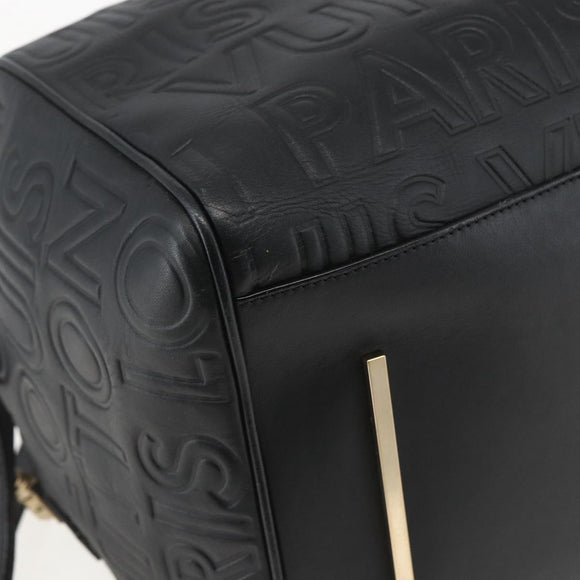 LOUIS VUITTON Paris Speedy Cube Hand Bag Leather Black M95816 LV Auth 146562SM