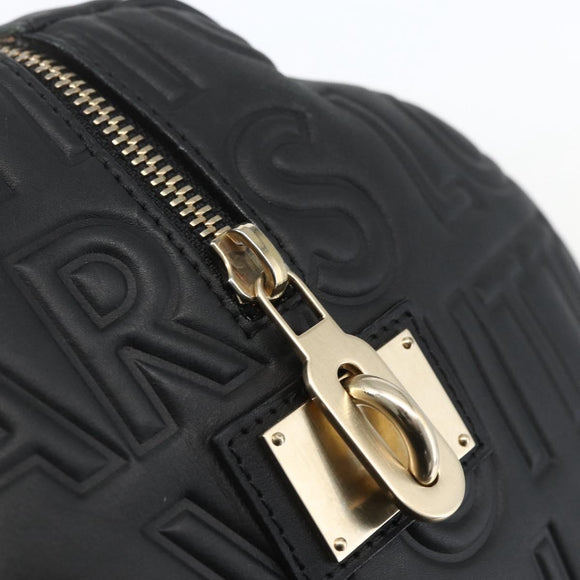 LOUIS VUITTON Paris Speedy Cube Hand Bag Leather Black M95816 LV Auth 146562SM