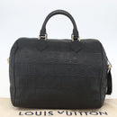 LOUIS VUITTON Paris Speedy Cube Hand Bag Leather Black M95816 LV Auth 146562SM-12