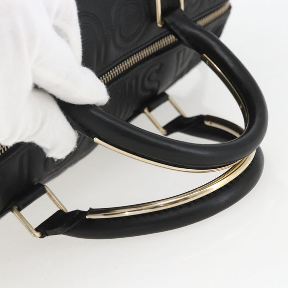 LOUIS VUITTON Paris Speedy Cube Hand Bag Leather Black M95816 LV Auth 146562SM