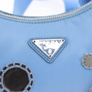 PRADA Re-edition Shoulder Bag Nylon 2way Light Blue 1BH204 Auth 146563SAM-20