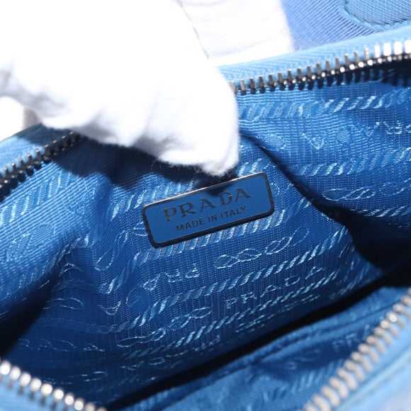 PRADA Re-edition Shoulder Bag Nylon 2way Light Blue 1BH204 Auth 146563SAM