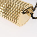 SAINT LAURENT Chain Cassandra Shoulder Bag plastic Gold Auth 146564SAM-15