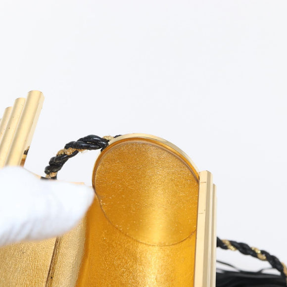 SAINT LAURENT Chain Cassandra Shoulder Bag plastic Gold Auth 146564SAM