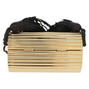 SAINT LAURENT Chain Cassandra Shoulder Bag plastic Gold Auth 146564SAM-3