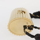 SAINT LAURENT Chain Cassandra Shoulder Bag plastic Gold Auth 146564SAM-4