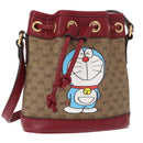 GUCCI Micro GG Supreme Doraemon Collaboration Bag PVC Beige 647801 Auth 146566SM-1