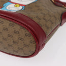 GUCCI Micro GG Supreme Doraemon Collaboration Bag PVC Beige 647801 Auth 146566SM-11