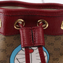 GUCCI Micro GG Supreme Doraemon Collaboration Bag PVC Beige 647801 Auth 146566SM-14