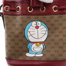 GUCCI Micro GG Supreme Doraemon Collaboration Bag PVC Beige 647801 Auth 146566SM-16